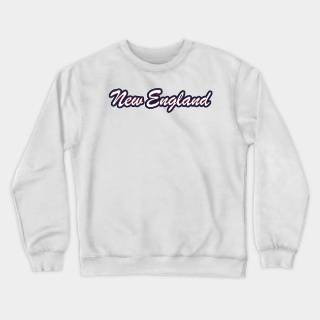 Football Fan of New England Crewneck Sweatshirt by gkillerb